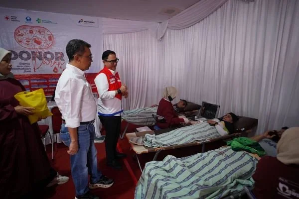 HUT Ke-68, Pertamina Sulawesi Donor Darah Serentak di 21 SPBU Se-Sulawesi. (Dok: Ist)
