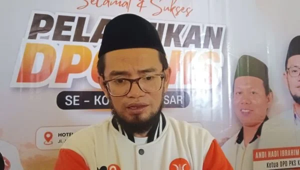 Ketua DPD PKS Kota Makassar, Andi Hadi Ibrahim Baso (Dok: Sinta KabarMakassar).
