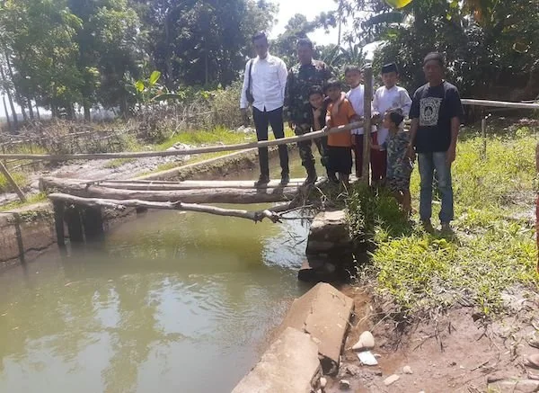 Saluran irigasi, lokasi ditemukan korban anak tenggelam (Dok:Ist)