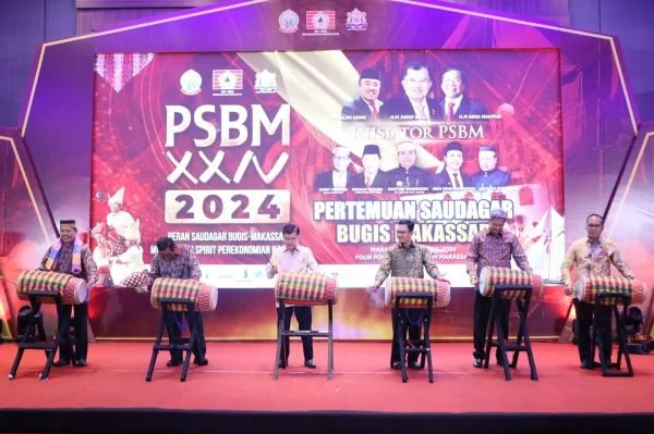 Wali Kota Makassar, Moh Ramdan Pomanto saat pembukaan PSBM XXIV, Minggu (21/4).