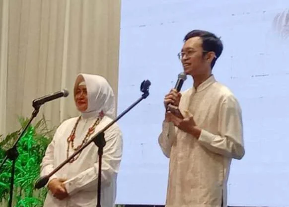 Pasangan bakal calon Walikota dan Wakil Walikota Makassar Indira Yusuf Ismail dan Ilham Ari Fauzi
