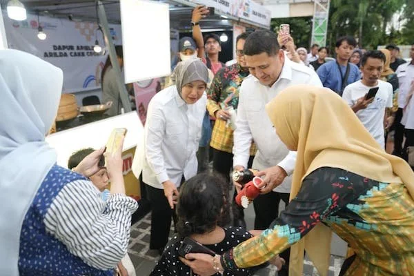 Wakil Wali Kota Makassar Aliyah Mustika Ilham saat Menghadiri UMKM Fiesta (Dok: Ist).