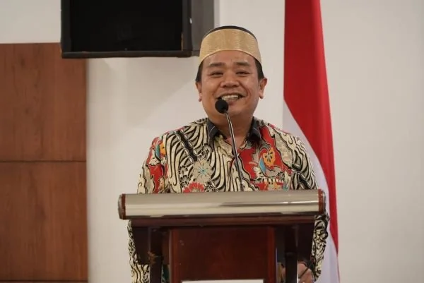 Ketua KPU Sulsel, Hasbullah dalam sambutanya saat penetapan DPT Pemilih di Sulsel (Dok: Ist).