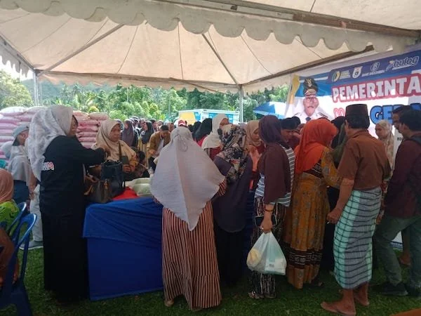 Gerakan pangan murah yang digelar dinas Ketapang Sulbar(dok:ist)