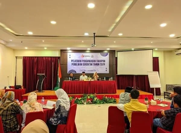 Bawaslu Bantaeng, Provinsi Sulawesi Selatan saat menggelar Pelatihan Pengawasan Tahapan Pemilihan Kepala Daerah Serentak Tahun 2024 di Hotel Kirei Bantaeng (Dok : Ist).