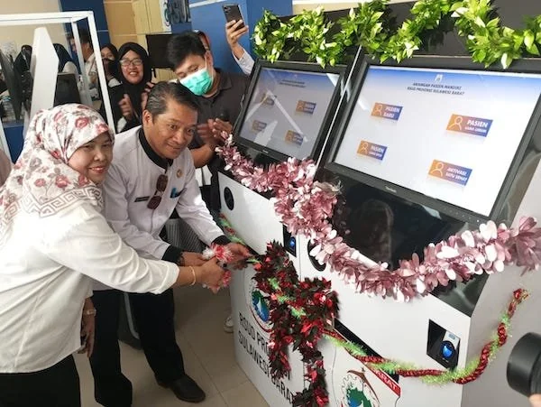 Launching Bridging E Klaim dan Anjungan Pasien Mandiri di RSUD Regional Sulbar (dok: Ist)