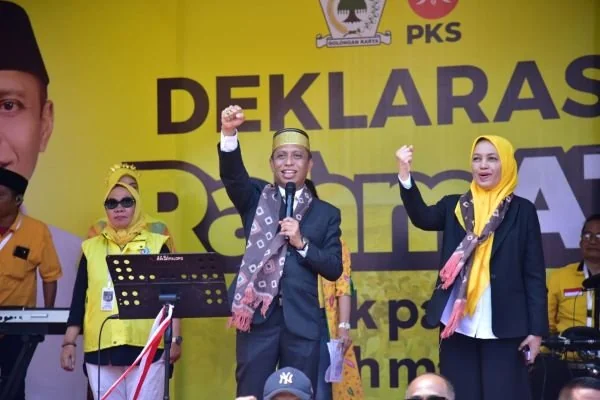 Pasangan calon Wali Kota dan Wakil Wali Kota Palopo nomor urut 3, Rahmat Masri Bandaso (RMB) dan Andi Tenri Karta (Dok :; ist).