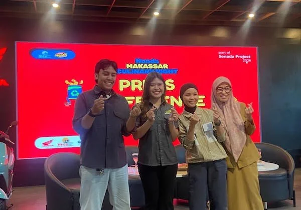 Konferensi pers Honda Makassar Culinary Night (MCN), acara MCN hadir pada 17 hingga 19 April 2026 (Dok: Nofi KabarMakassar)