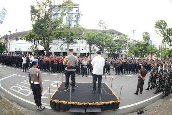 Suasana Apel Penangan Malam Tahun Baru, (Dok: Ist).
