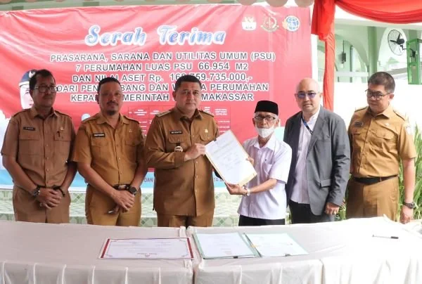 Wali Kota Makassar, Munafri Arifuddin saat penyerangan PSU dari 7 pengembang (Dok : Ist).