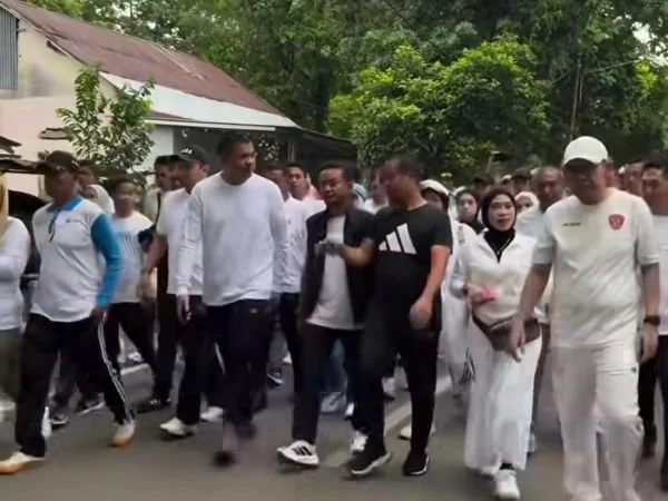 Bupati Bantaeng, M. Fathul Fauzi Nurdin, menghadiri puncak perayaan Hari Jadi Bone (HJB) ke-696 dan Jalan Santai Bareng Mentan dan Gubernur Sulsel. (Dok: Ist)