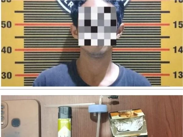 Sopir bersama barang bukti yang berhasil disita Satnarkoba Polresta Mamuju (Dok : Ist).