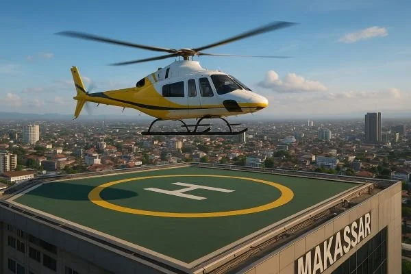 Ilustrasi Helipad (Dok: KabarMakassar).