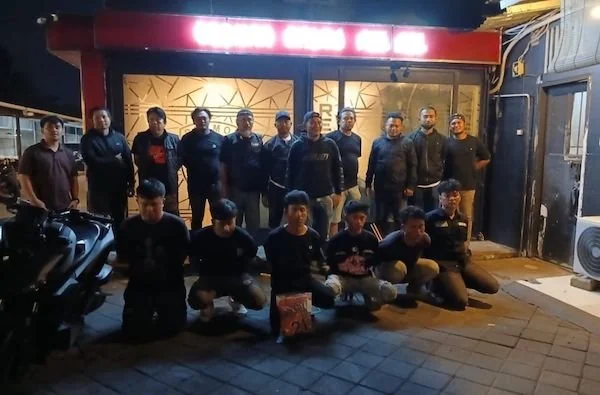 geng motor pelaku penyerangan di sejumlah lokasi di Kecamatan Manggala (Dok: Ist)
