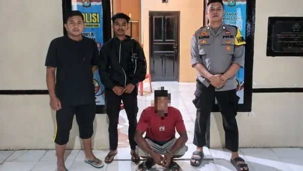 Terduga pelaku yang berhasil diamankan oleh pihak kepolisian. (Dok: Ist)