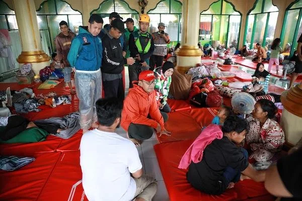 suasana pengungsian banjir Makassar (dok ist)