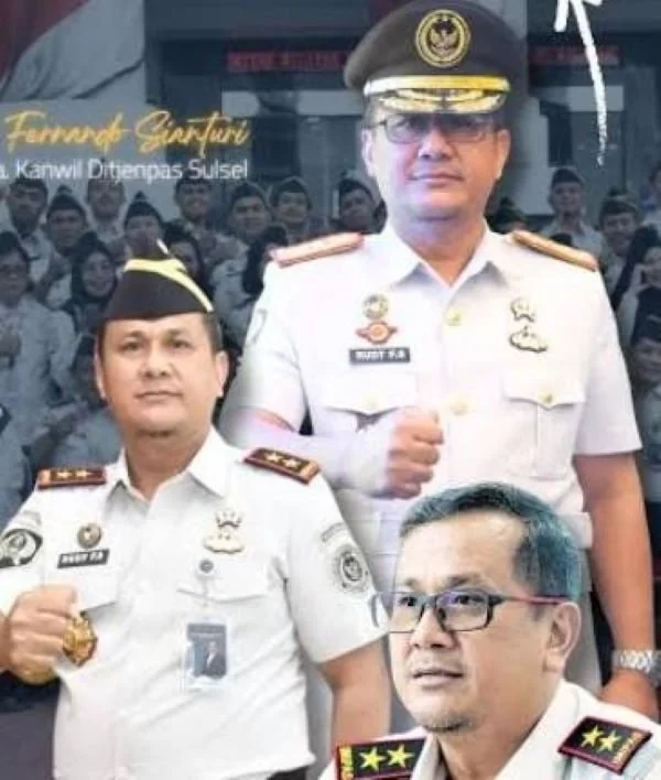 Kakanwil Sulsel dan Kalapas Makassar Berganti Wajah Baru. (Dok: Ist)