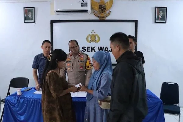 korban dan pelaku pencopetan di Makassar yang menyelesaikan secara RJ (Dok:Ist)