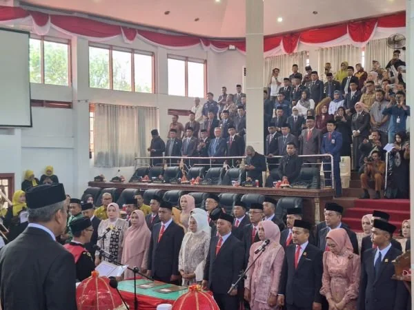 Suasanan pelantikan anggota DPRD Kabupaten Takalar (Dok : Ist).