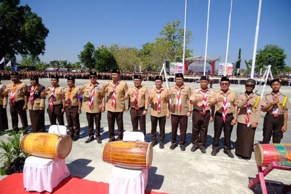 Wabup Gowa apresiasi penyelenggaraan Kemah Pramuka Madrasah (Dok: Ist)