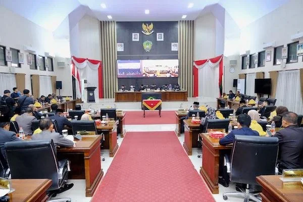 Rapat Paripurna Penetapan APBD - P 2025 Kabupaten Gowa, (Dok: Ist).