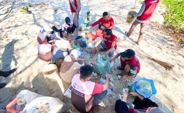 Pengelolaan Sampah di Pulau Lae-Lae (Dok: Ist).