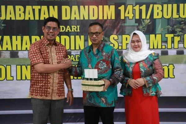 Wakil Bupati Bulukumba Andi Edy Manaf memimpin ramah tamah sekaligus lepas sambut Dandim 1411 Bulukumba (Dok : ist).