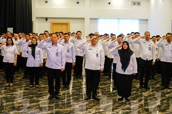 Kanwil Kemenkum Sulsel Ikuti Apel Virtual bersama Menteri Natalius Pigai (Dok : Ist).