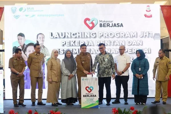 Suasana Peluncuran Perlindungan Jaminan Sosial (Dok: Ist).