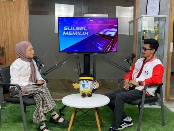 Juru bicara pasangan Budiman-Akbar, Ibriansyah Irawan dalam Podcast KabarMakassar yang bertajuk Sulsel Memilih (Dok : KabarMakassar).