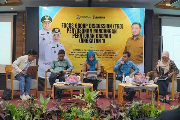 Suasana FGD Bapenda Makassar (Dok: Ist).