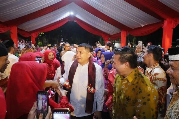 Wali Kota Makassar Munafik Arifudin saat Menghadiri Pesta Rakyat, (Dok: Ist).