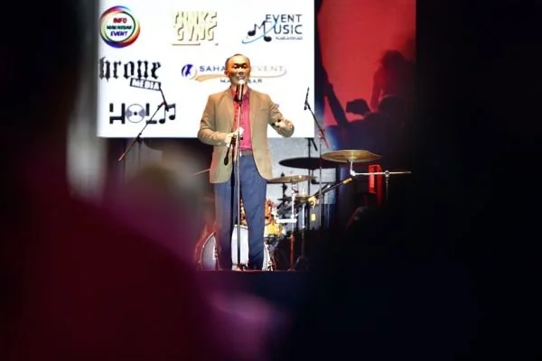 j Gubernur Sulsel, Prof Zudan Arif Fakrulloh saat Grand Final South Sulawesi Music Festival 2024.