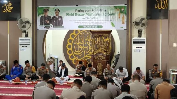 Kepolisian Resor Sinjai menggelar acara peringatan Isra Mi’raj Nabi Muhammad SAW. (Dok: Ist)