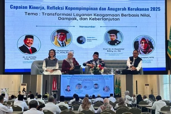 Kantor Wilayah Kementerian Agama Provinsi Sulawesi Selatan menggelar Refleksi Kepemimpinan dan Policy Talk 2025. (Dok: Ist)