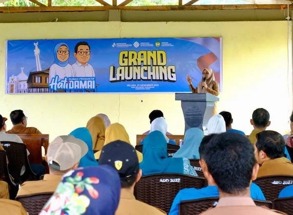 Suasana Peluncuran Rumah Produktif Hati Damai, (Dok: KabarMakassar).