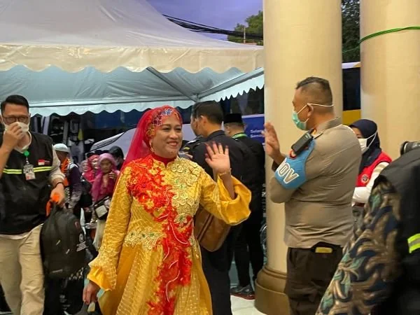 Jemaah haji Embarkasi Makassar (Dok : Dini KabarMakassar).