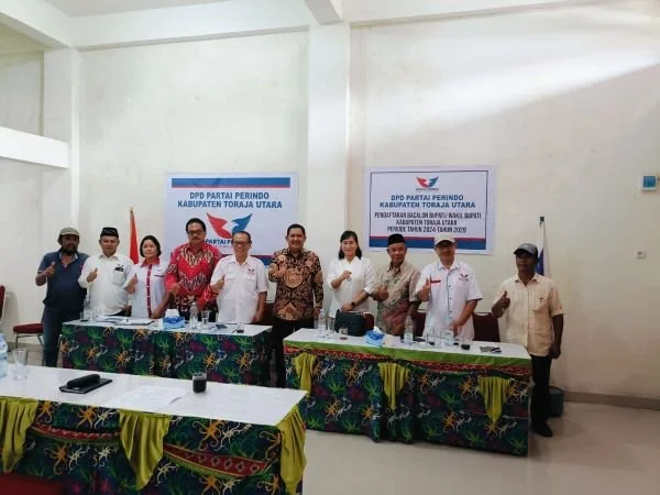 Joni Kornelius Tondok mengikuti fit and proper test yang digelar DPD Partai Perindo, Toraja Utara.