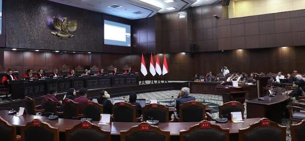Suasana Ruang Sidang MK (Dok: Ist).