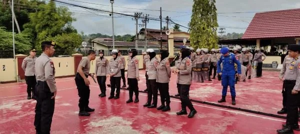 Polres Sinjai Gelar Latihan Dalmas. (Dok: Ist)
