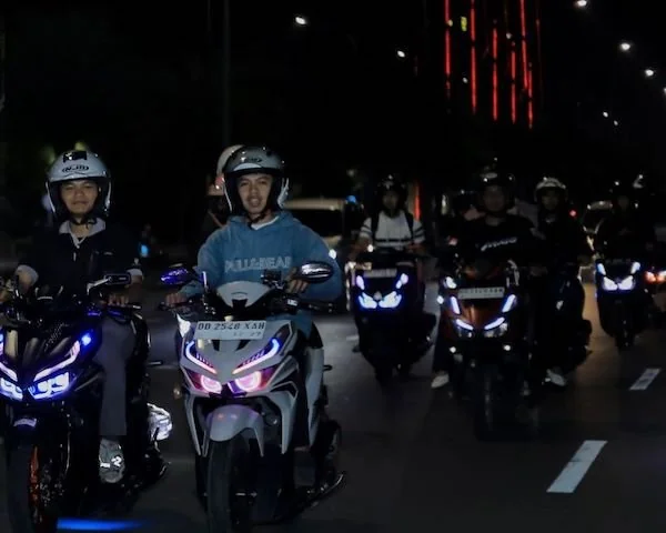 Nocturnity Riding yang digelar oleh Asmo Sulsel (Dok: Ist)