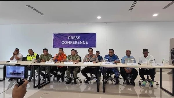 konferensi pers lintas instansi di bandar sultan Hasanuddin  (Foto : Dwiki Luckianto Septiawan KabarMakassar)