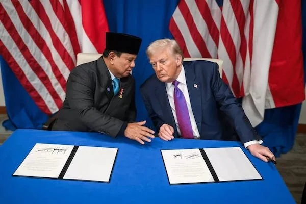 Presiden RI Prabowo Subianto bersama Presiden Amerika Serikat Donald Trump (dok. Ist)