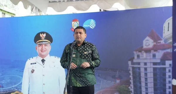 Peresmian Sambungan Air Gratis, (Dok: Sinta Kabar Makassar).