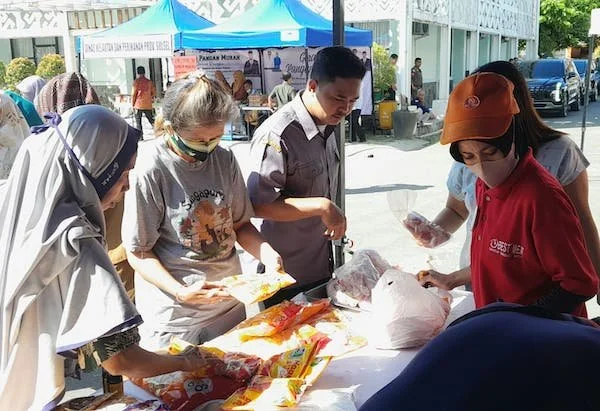 Gerakan Pangan Murah di Makassar ramai dikunjungi masyarakat (Dok: Nofi KabarMakassar)