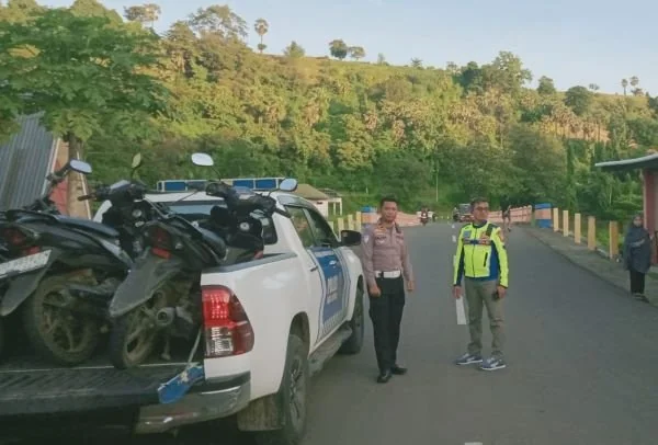 Razia Satlantas Polres Jeneponto. (Dok: Ist)