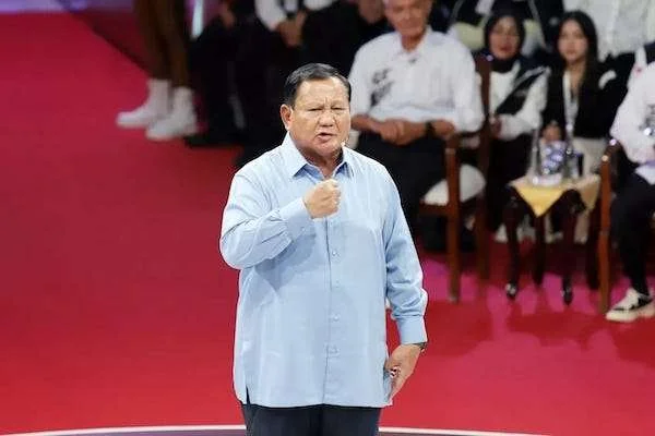 Calon Presiden Prabowo Subianto saat ikut debat pertama yang digelar KPU RI. Foto ist