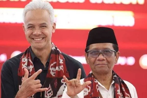 Pasangan capres-cawapres Ganjar-Mahfud