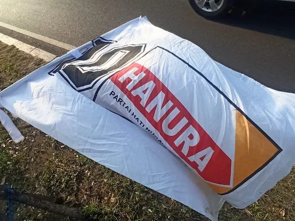Bendera Partai Hanura, (Dok: Sinta Kabar Makassar).