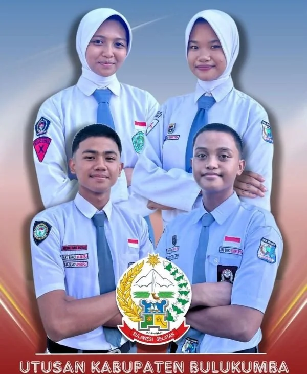Empat perwakilan Bulukumba lolos Paskibraka Sulsel. (Dok: Ist)
